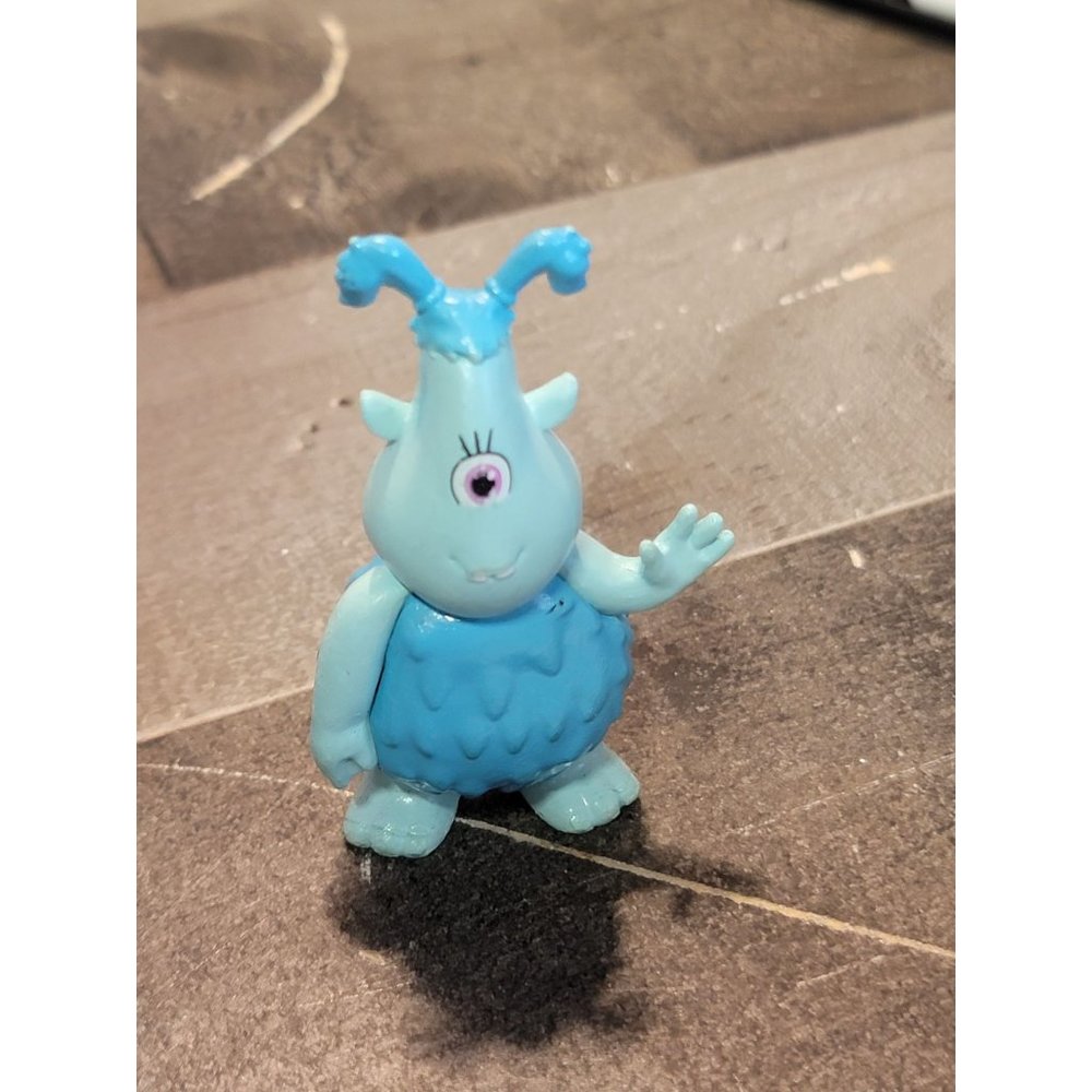 Viacom blue troll Cyclops toy figure pigtails‎
